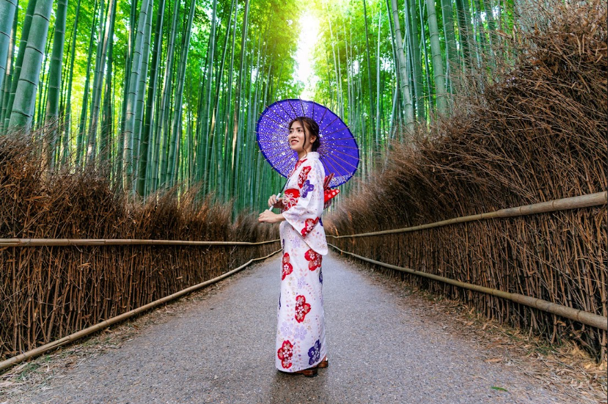 Kyoto: Private Photoshoot in Arashiyama, Bamboo Forest (Premium)