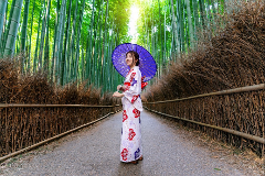 Kyoto: Private Photoshoot in Arashiyama, Bamboo Forest (Premium)