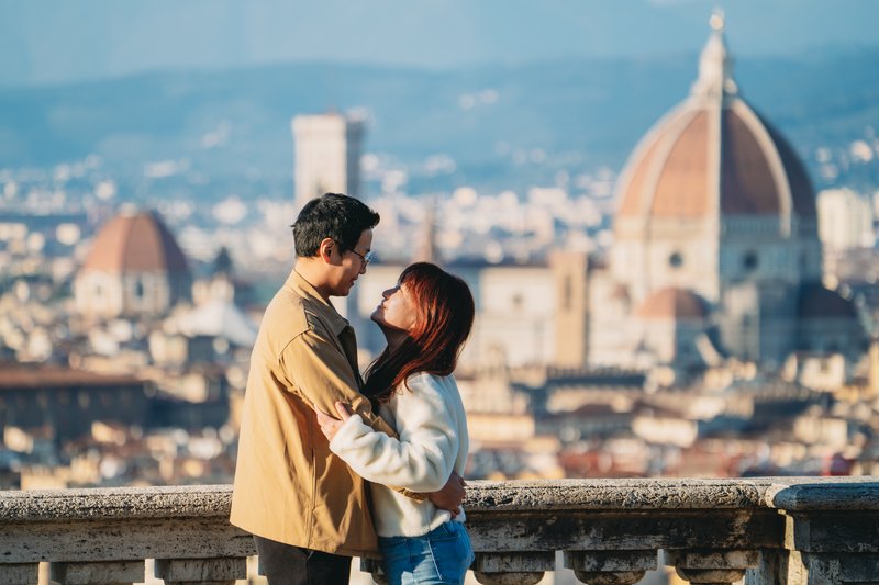 Florence: Professional Photoshoot at Piazzale Michelangelo (VIP)