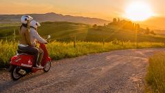 Wine Tasting and Guided Tour with an Italian Vespa through the Tuscan Roads