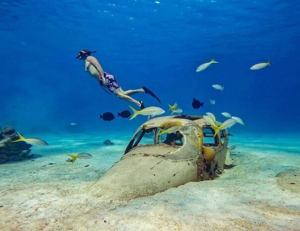 SNORKELING ADVENTURE IN NASSAU, BAHAMAS: EXPLORE UNDERWATER ART, CORAL REEFS & SHIPWRECKS