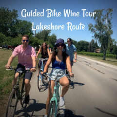 Private Guided Bike Wine Tour: Lakeshore Route (MINIMUM OF 6 PEOPLE)