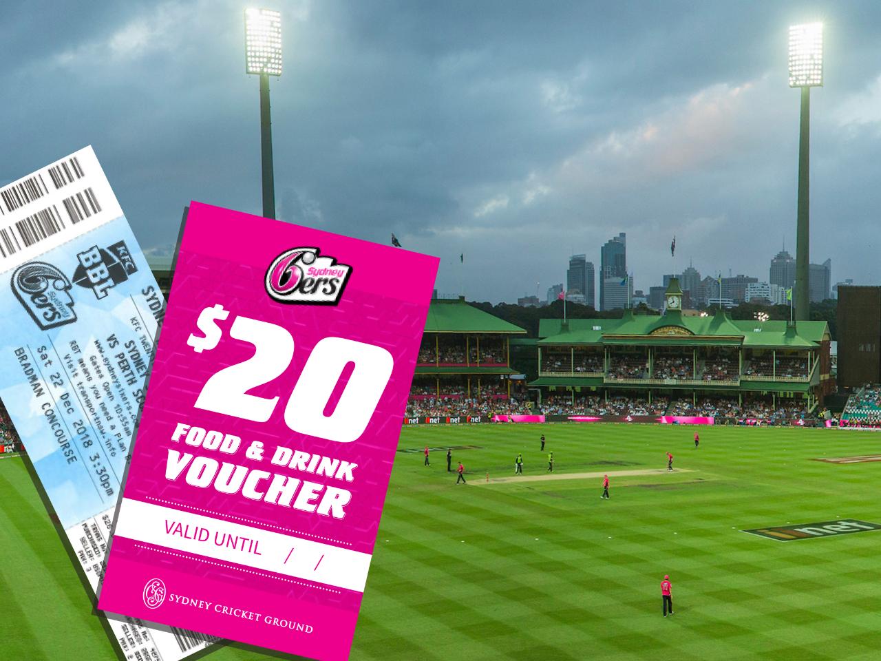 Sydney 6ers  Match Day Guided Walking Tour Package - General Reserve Ticket