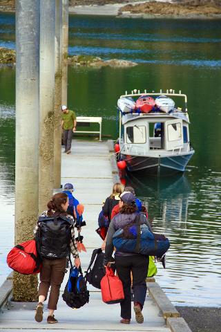 St James Bay Bob Hinman Cabin Water Taxi Alaska Boat Kayak