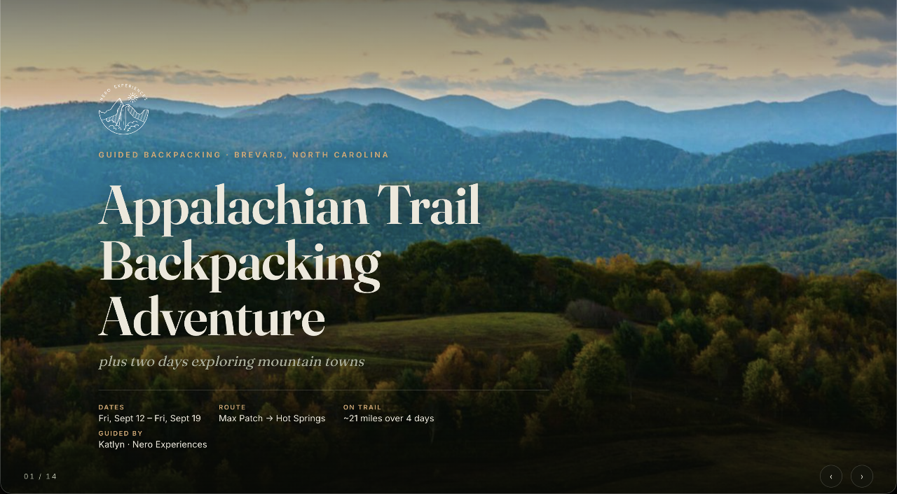  Custom Trip Planning for Backpacking on the AT 