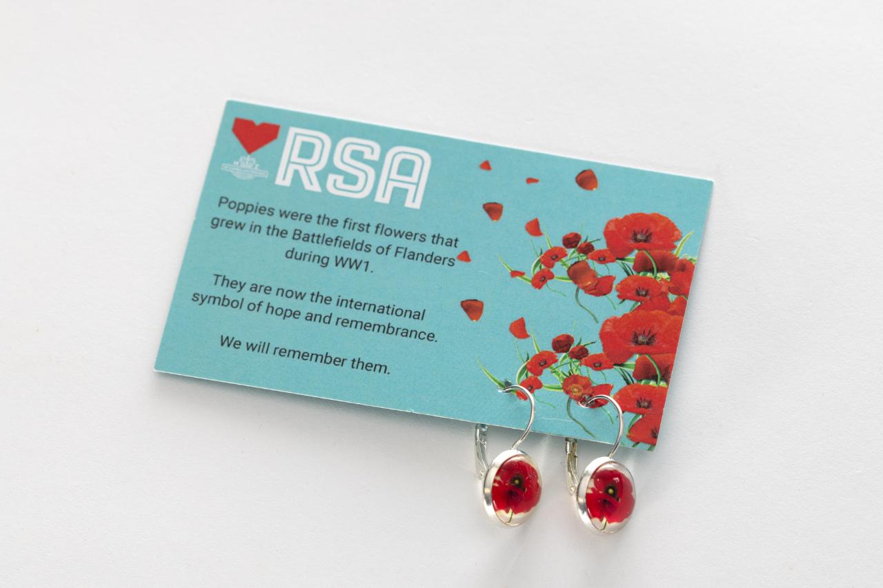 SHOP:  GIFTS - POPPY EARRINGS - DROP