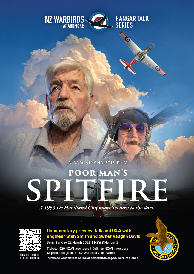 HANGAR TALK - Poor Man's Spitfire - Vaughn Davis & Stan Smith - 3pm, Sunday 22 March 2026