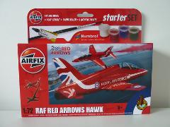 SHOP: GIFTS - Airfix Starter/Gift Set - RAF Red Arrows Hawk
