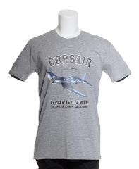 SHOP:  T-SHIRT - NZ Warbirds at Ardmore Corsair T-Shirt - Grey