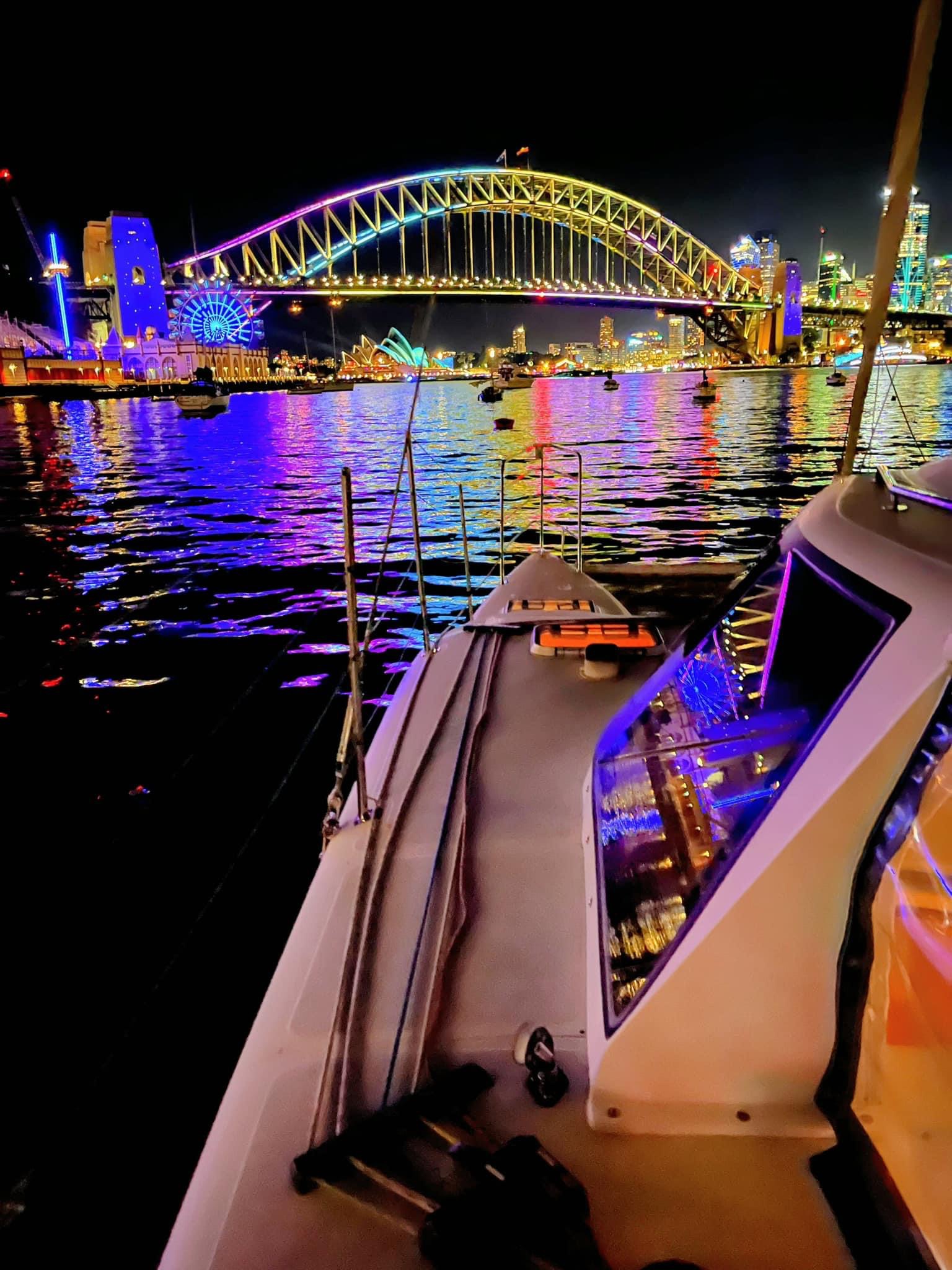 Mid-Week 2hr Vivid Sydney Harbour Cruise with complimentary cheese and chocolate platter