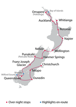 Guided 21 Day North & South Island - New Zealand "Full Monty" Luxury Tour