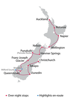 Guided 16 Day North & South Island - New Zealand "Riding Through Paradise" Luxury Tour