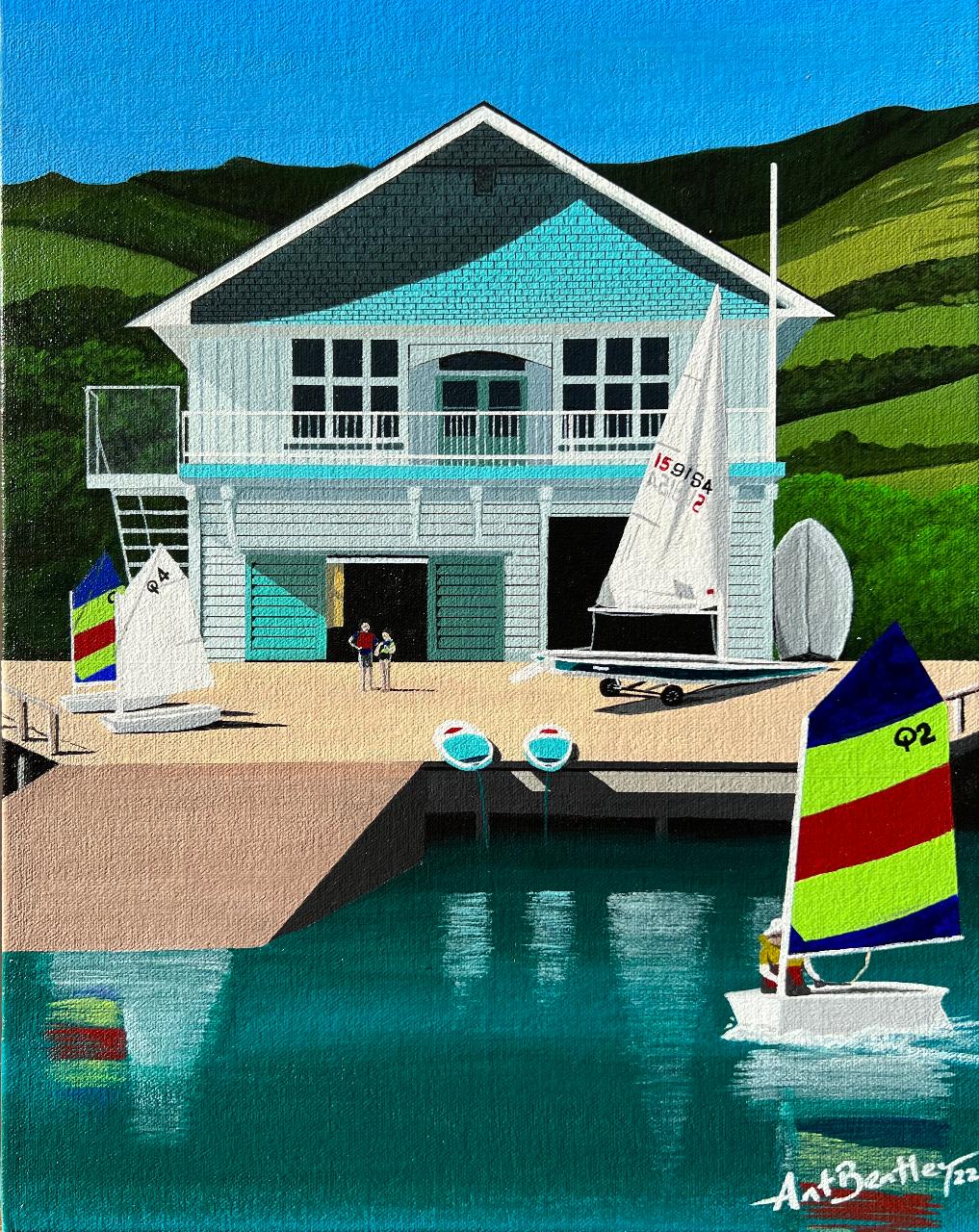 Ant Bentley Art - Akaroa Boatshed