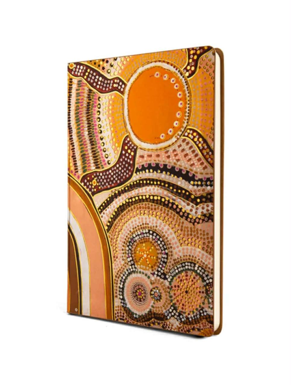 Corporate Gift Ideas - Aboriginal Journeys In The Sun Soft Cover Journal by Jacinta Rai