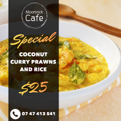 Coconut Curry Prawns and Rice Pre-order (Pick-up Friday 19th June 2026) 