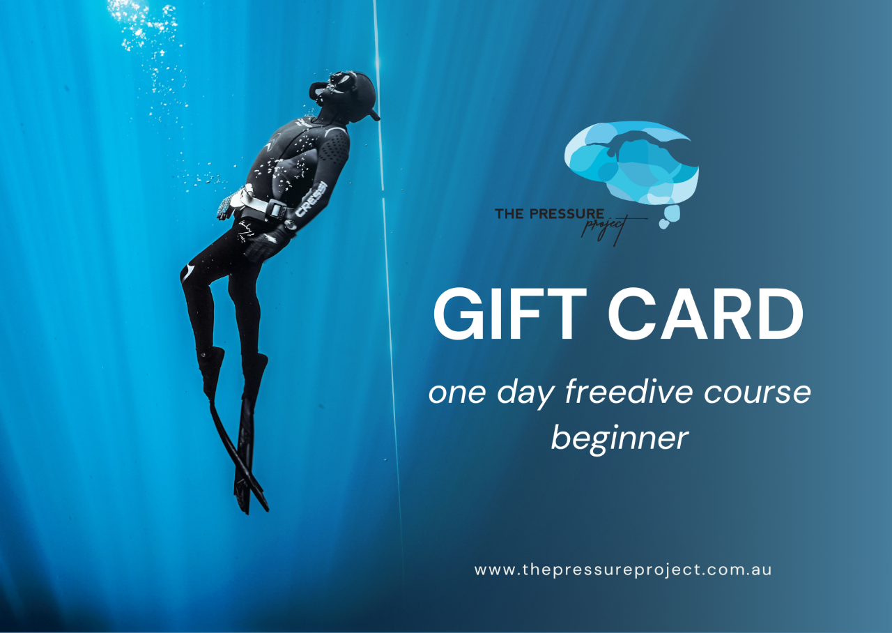 Gift Card | Freediving Course - One Day (Beginner) | Sunshine Coast, Byron Bay, Gold Coast