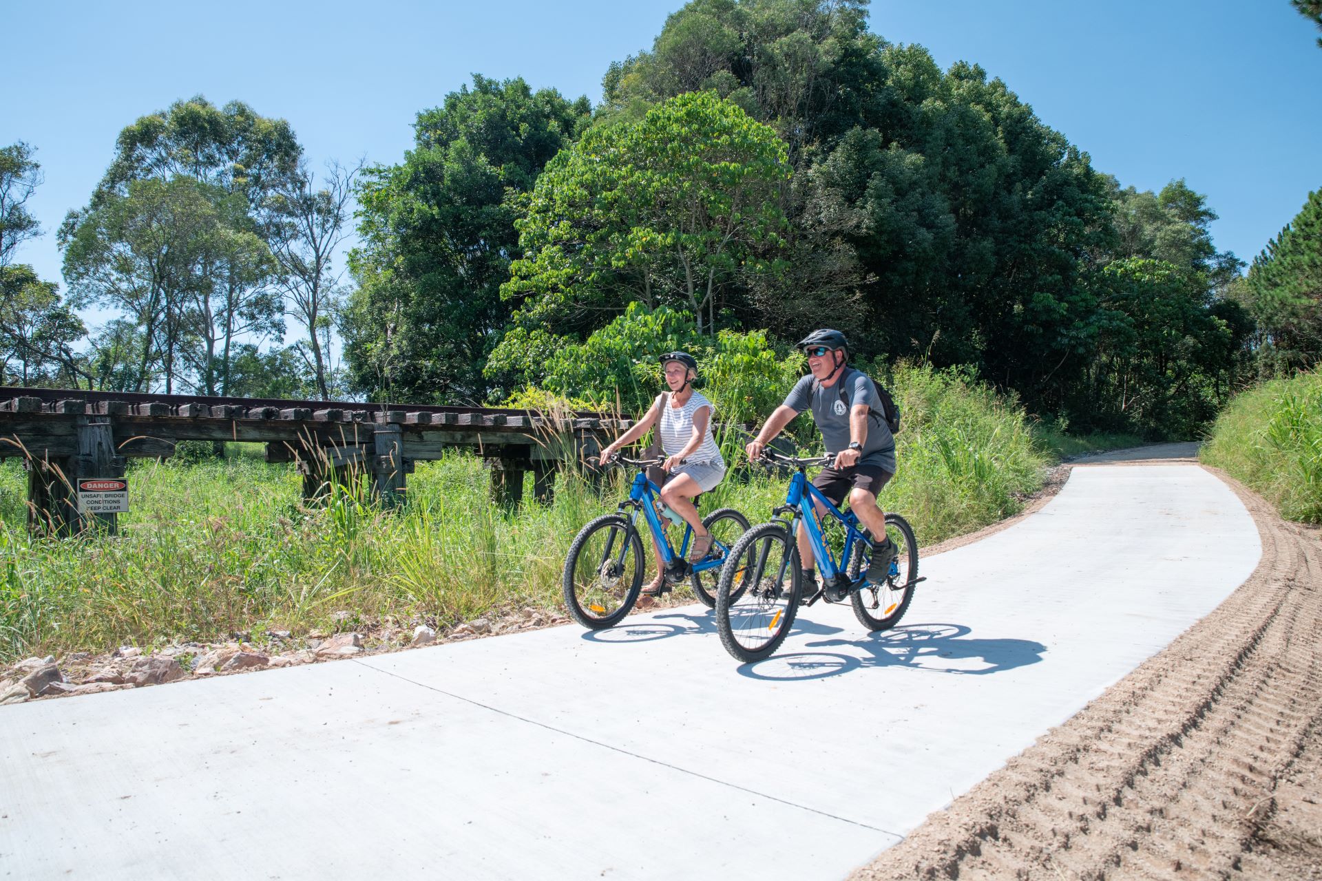 Northern Rivers Rail Trail ride with return transport