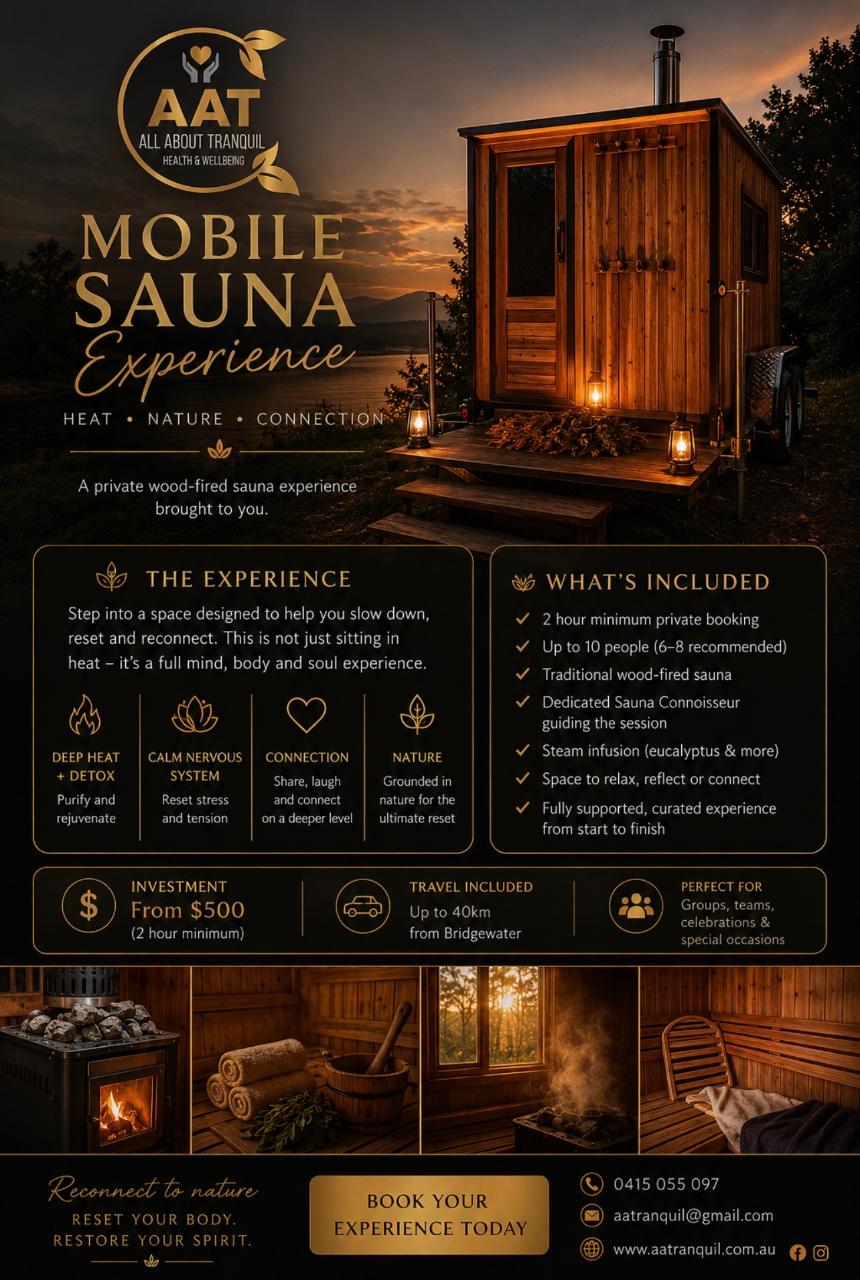 PRIVATE MOBILE SAUNA EXPERIENCE 
