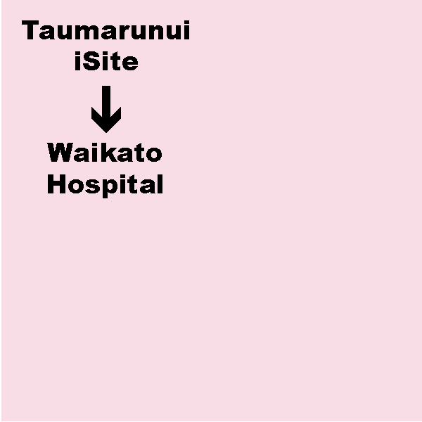 A. Taumarunui iSite - Waikato Hospital (Hamilton) Shuttle. Dep. 7.45am