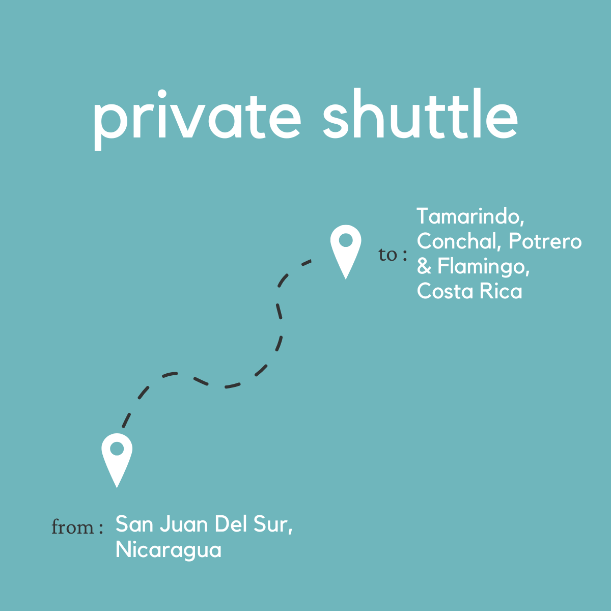 To Tamarindo & Playas Conchal, Potrero & Flamingo From San Juan Del Sur, Nicaragua (Private)