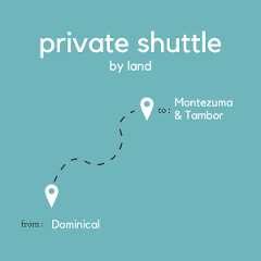 To Montezuma & Tambor From Dominical (Private) (By Land)