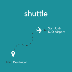 To San Jose Area & Juan Santamaria International Airport SJO From Dominical