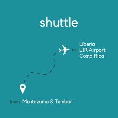 To Liberia Area & Daniel Oduber Quiros International Airport (LIR) From Montezuma & Tambor