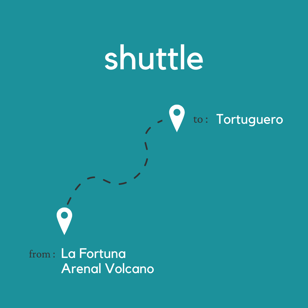 To Tortuguero From From La Fortuna & Arenal Volcano (land & water)