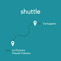 To Tortuguero From From La Fortuna & Arenal Volcano (land & water)