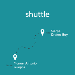 To Sierpe or Drake Bay From Manuel Antonio & Quepos