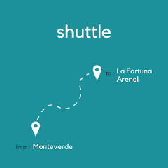 To La Fortuna & Arenal Volcano From Monteverde