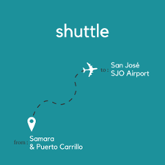 To San Jose Area & Juan Santamaria International Airport (SJO) From Samara & Puerto Carrillo