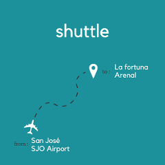 To La Fortuna & Arenal Volcano From San Jose Area & Juan Santamaria International Airport (SJO)