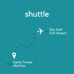 To San Jose Area & Juan Santamaria International Airport (SJO) From Santa Teresa & Mal Pais