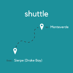 To Monteverde (Santa Elena) From Sierpe (Drake Bay)