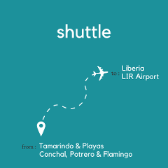 To Liberia Area & Daniel Oduber Quirós International Airport (LIR) From Tamarindo & Playas Conchal, Potrero & Flamingo