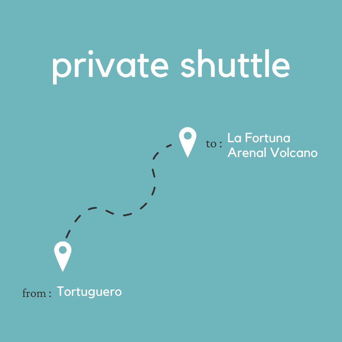 To La Fortuna & Arenal Volcano From Tortuguero (land & water) (Private)