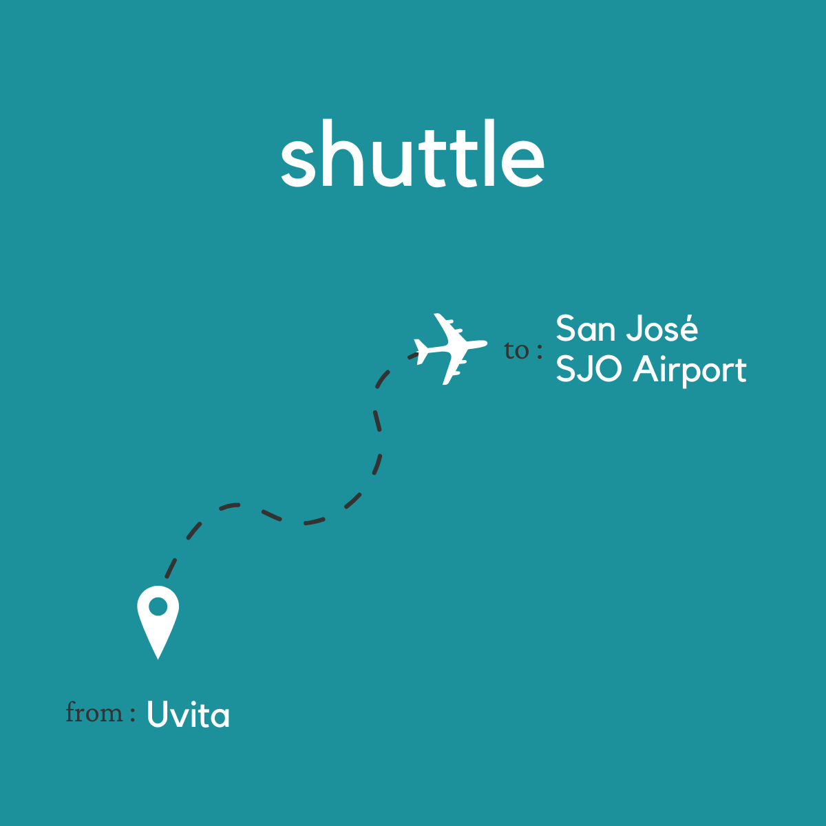 To San Jose Area & Juan Santamaria International Airport SJO From Uvita