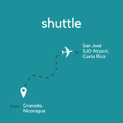To San Jose Area & Juan Santamaria International Airport (SJO) From Granada, Nicaragua 