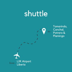  To Tamarindo, Conchal, Potrero & Flamingo From Liberia Area & Daniel Oduber Quirós International Airport (LIR)