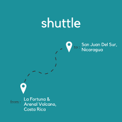 To San Juan del Sur, Nicaragua from La Fortuna & Arenal Volcano
