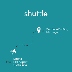 To San Juan del Sur, Nicaragua From Liberia Area & Daniel Oduber Quiros International Airport (LIR) 