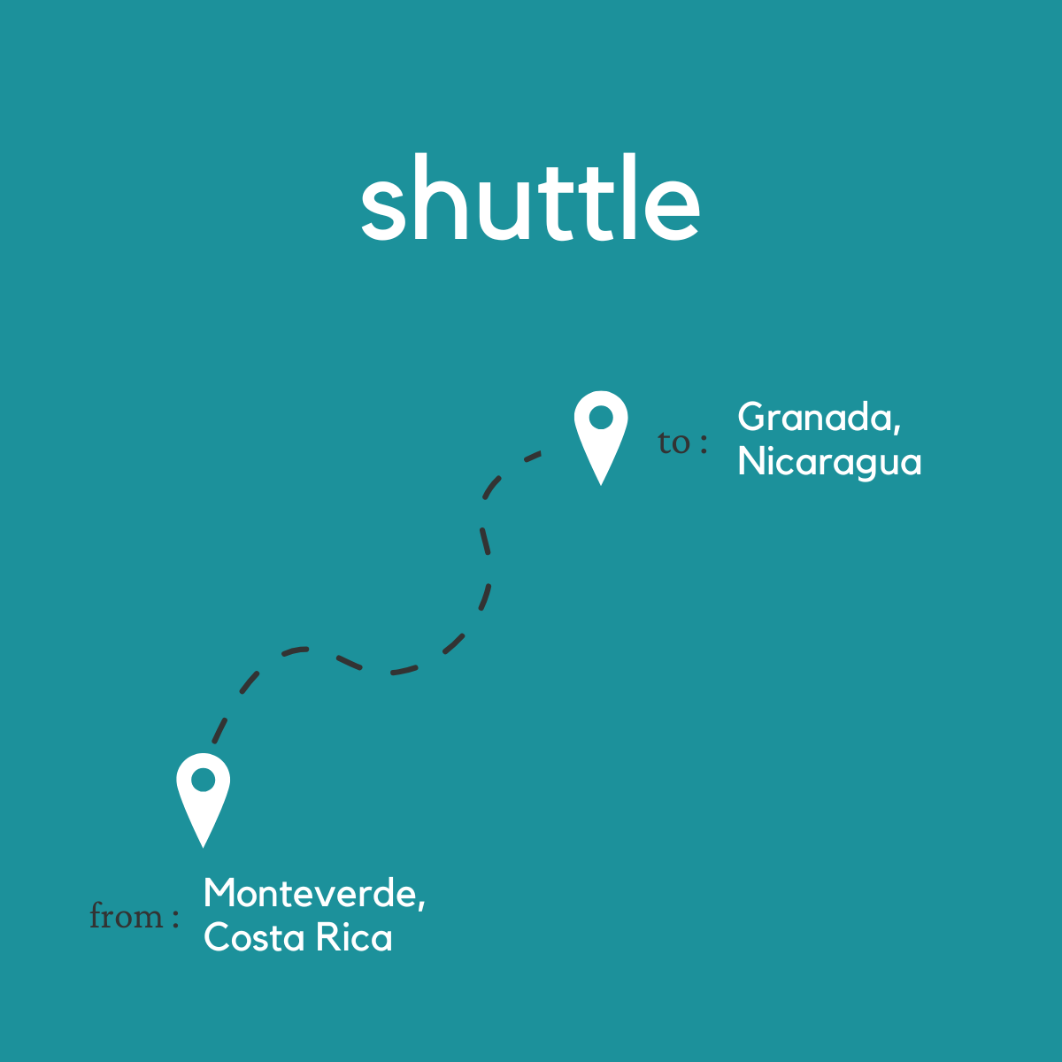 To Granada, Nicaragua from Monteverde