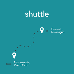 To Granada, Nicaragua from Monteverde