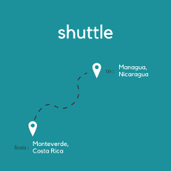 To Managua, Nicaragua from Monteverde