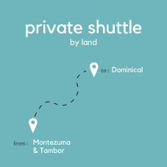 To Dominical From Montezuma & Tambor (Private) (By Land)