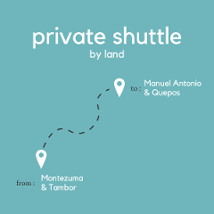 To Manuel Antonio & Quepos From Montezuma & Tambor (Private) (By Land)