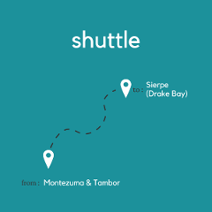 To Sierpe (Drake Bay) From Montezuma & Tambor