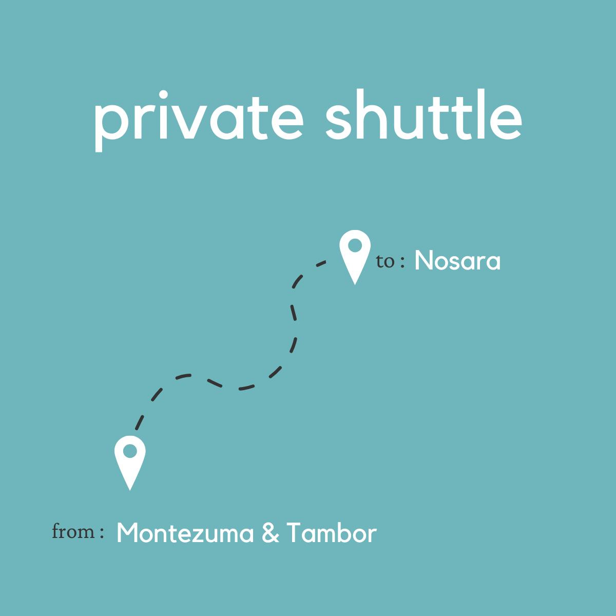 To Nosara From Montezuma & Tambor (Private)