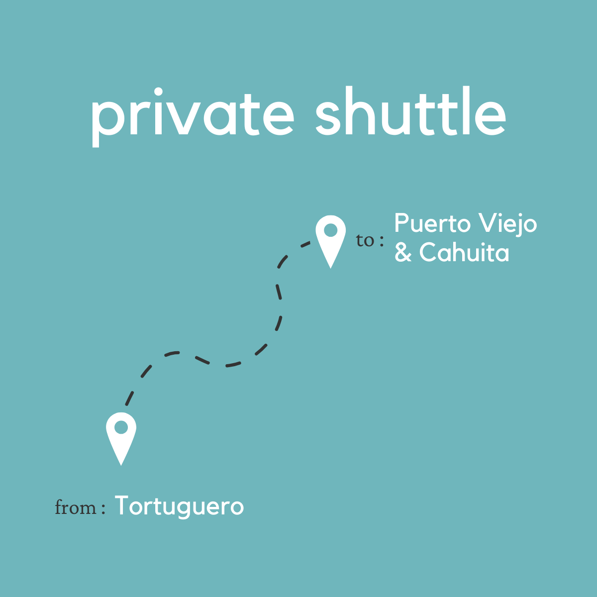 To Puerto Viejo & Cahuita From Tortuguero (land & water) (private)